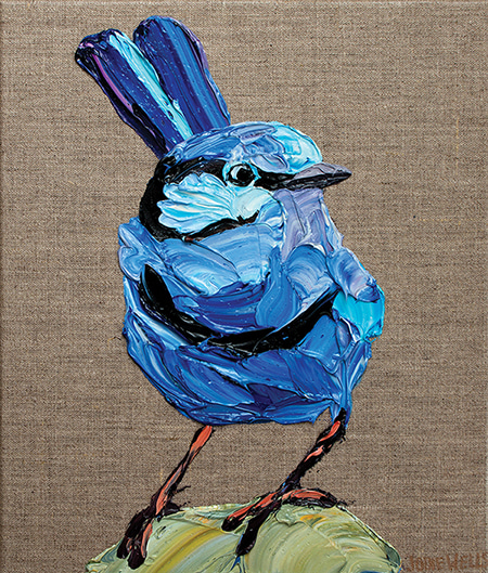 Dazzling Splendid Fairy Wren by Jodie Wells | Lethbridge Gallery